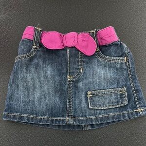 Old Navy Blue and Pink Skirt with Elastic Waistband